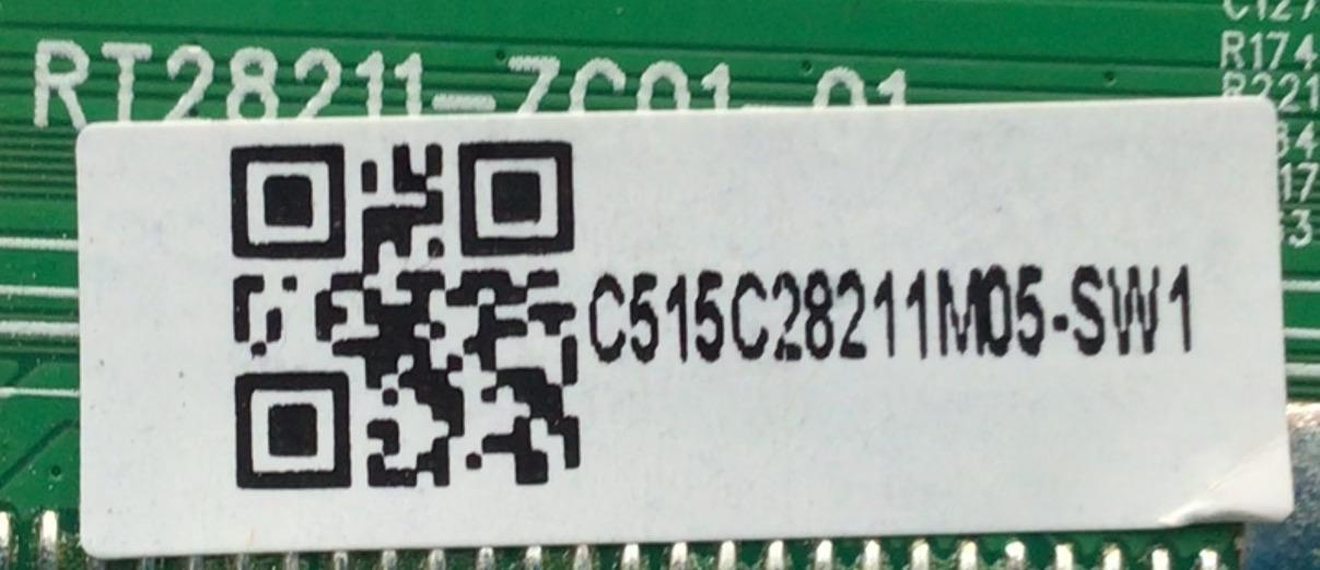 MAIN PARA TV ONN·ROKU TV FHD SMART TV / NUMERO DE PARTE 515C28211M01-SW1 / RT28211-ZC01-01 / C515C28211M01-SW1 / 2E04565D0 / M21055-MT / PANEL BOEA430WU1 / DISPLAY CC430LV2D VER.10 / MODELO 100069992 (43) - Imagen 3